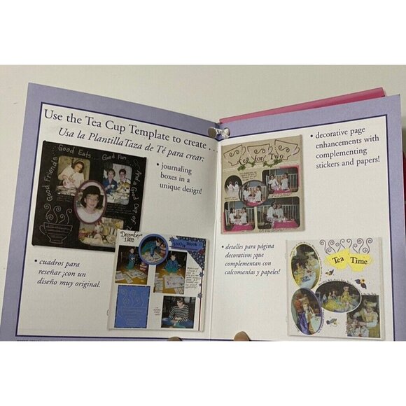 Creative Memories Teacup Journaling Template For Card Making Scrapbooking - Picture 3 of 4